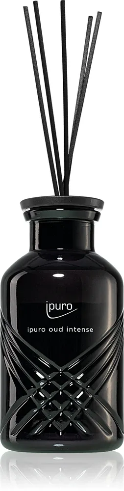 Ароматический диффузор с наполнителем ipuro Exclusive Oud Intense с древесным ароматом, с палочками, 240 мл