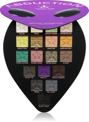 Палетка теней для век Jeffree Star Cosmetics Abduction Artistry Eye Palette, матовые и блестящие, 18 x 1,5 г