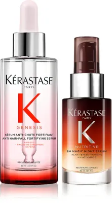 Kérastase Nutritive & Genesis - Набор сывороток для волос Kerastase Nutritive Genesis укрепляющая и ночная восстанавливающая, 1 шт