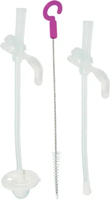 Сменные трубочки для детской чашки b.box Replacement Straws Cleaner с щёточкой и утяжелителем, 3 шт