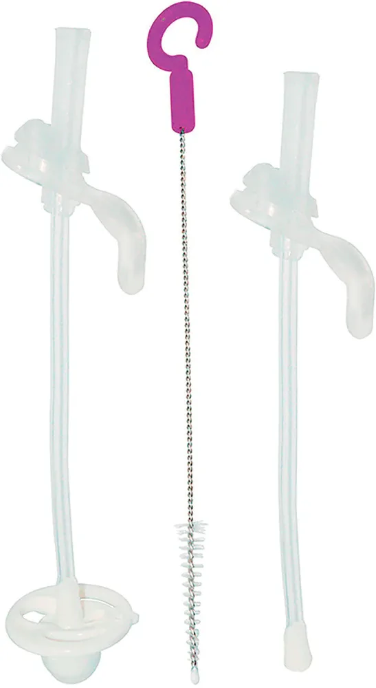 Сменные трубочки для детской чашки b.box Replacement Straws Cleaner с щёточкой и утяжелителем, 3 шт