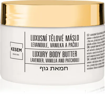 Масло для тела KESEM Luxury Body Butter Lavender, Vanilla Patchouli с маслом ши и миндальным маслом, 350 мл levandule, vanilka a pačuli