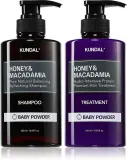Набор для ухода за волосами KUNDAL Honey Macadamia Baby Powder шампунь и уход, 1 шт — фото 1