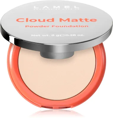 Тональная основа-пудра LAMEL Cloud Matte Powder Foundation матирующая, с плотным покрытием, 8 г, оттенок 02 Porcelain