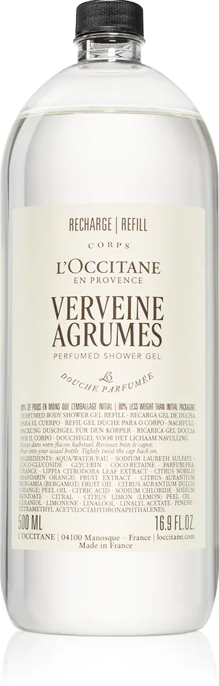 Гель для душа L’Occitane Verveine Agrumes Shower Gel с цитрусовым ароматом
