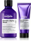 L’Oréal Professionnel Serie Expert Keratin Alpha Sleek - Набор для волос L’Oreal Professionnel Serie Expert Keratin Alpha Sleek для гладкости, с шампунем и уходом, 1 шт, 1 шт — фото 1