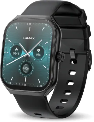 Смарт-часы LAMAX Electronics Prism AMOLED Black с мобильным приложением, 1 шт