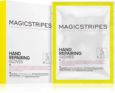 Перчатки для рук MAGICSTRIPES Hand Repairing Gloves восстанавливающие, с маслом ши и коллагеном, 3 шт