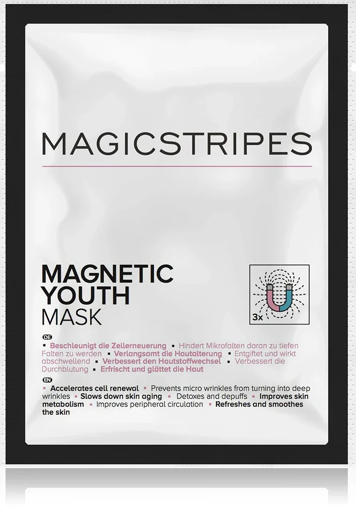 Маска для лица MAGICSTRIPES Magnetic Youth тканевая, с алоэ и бисабололом, 1 шт