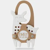 Деревянная шнуровка Milin Big Wooden Lacing Toy Little Deer Emily развивающая, складная, 1 шт 18 cm x 13 cm x 0,7 cm — фото 1