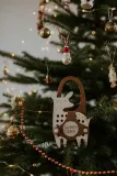 Деревянная шнуровка Milin Big Wooden Lacing Toy Little Deer Emily развивающая, складная, 1 шт 18 cm x 13 cm x 0,7 cm — фото 5