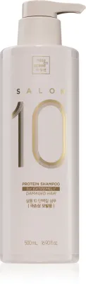 mise en scene Salon 10 Protein Shampoo For Extremely Damaged Hair - Шампунь Salon 10 Protein Shampoo For Extremely Damaged Hair для сильно повреждённых волос, с протеином и коллагеном, 500 мл, 500 мл