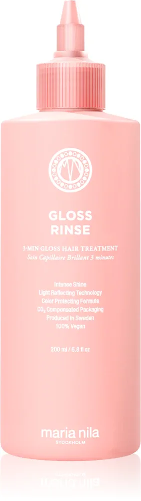 Уход для блеска волос Maria Nila Mirror Gloss Rinse, для тусклых волос, 200 мл