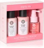 Набор для блеска волос Maria Nila Mirror Gloss Essentials Value Set, шампунь, спрей и кондиционер, 3 шт — фото 1