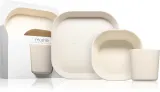 Набор детской посуды Mushie Dinnerware Set силиконовый, бежевый, 3 шт 6m+ Ivory — фото 1