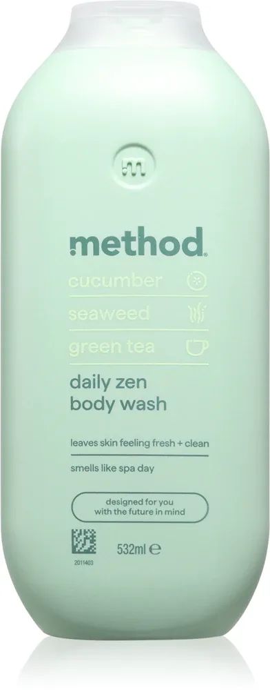 Гель для душа Method Body Wash Daily Zen с зелёным чаем, для всех типов кожи, 532 мл