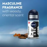 Антиперспирант-ролик NIVEA MEN Black White Invisible Original для мужчин, 50 мл — фото 3