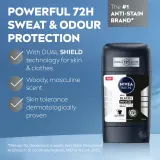 Антиперспирант-стик NIVEA MEN Black White Invisible Original для мужчин, до 72 часов защиты, 2х50 мл — фото 2