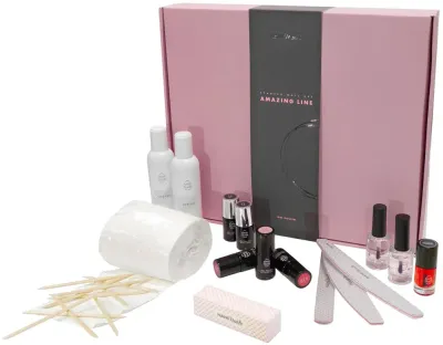 Набор для маникюра с гель-лаком NaniNails Amazing Line с лампой UV/LED, стойкий