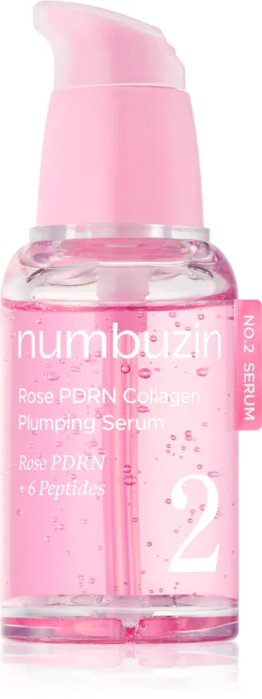 Сыворотка для лица Numbuzin No. 2 Rose PDRN Collagen Plumping Serum с PDRN и коллагеном, 30 мл