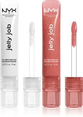 Набор блесков для губ NYX Professional Makeup Jelly Job с эффектом увеличения, блестящие, 2 шт