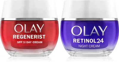 Набор для лица Olay Regenerist Retinol 24 дневной крем SPF 30 и ночной крем с ретинолом, 1 шт