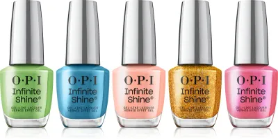 Набор лаков для ногтей OPI Infinite Shine Set перламутровые с блёстками, 5 шт