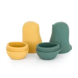 Petite&Mars Love Birds - Игрушка для купания Petite Mars Love Birds сенсорная, 2 шт 6 m+ Ochre Green, 2 шт — фото 2