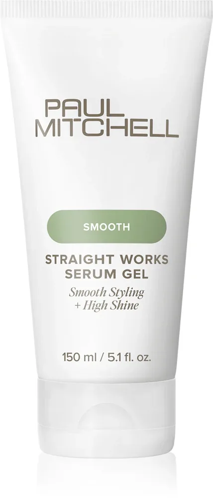 Сыворотка-гель для волос Paul Mitchell Smooth Straight Works Serum Gel несмываемая, разглаживающая, для вьющихся волос, 150 мл