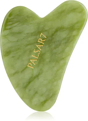 Пластина гуаша PALSAR7 Guasha Green Xiuyan Jade для лица и шеи, зелёная, 1 шт