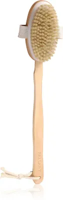 Мочалка для спины PALSAR7 Wooden Back Scrubber деревянная, с ручкой-подвеской, 1 шт