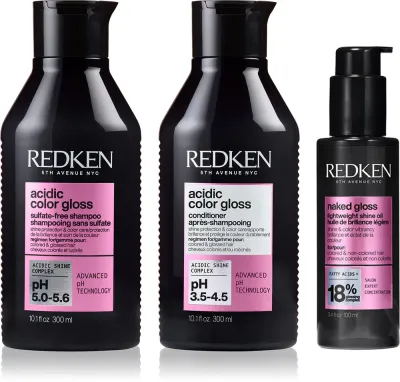 Набор для окрашенных волос Redken Acidic Color Gloss шампунь, кондиционер и масло, 1 шт