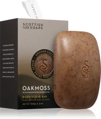 Твёрдое мыло Scottish Fine Soaps Oakmoss с частицами кофе, 150 г