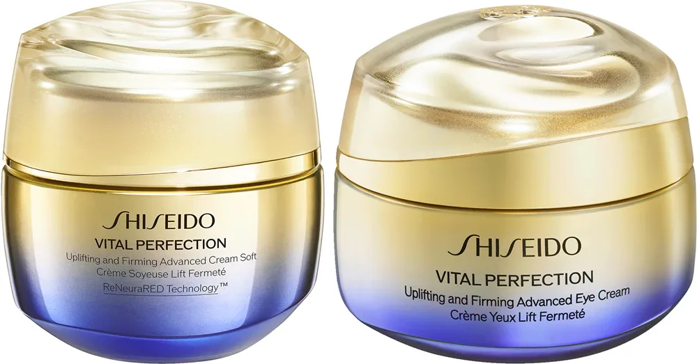 Набор для лица Shiseido Vital Perfection Lifting Firming Set укрепляющий, крем и крем для глаз, 50 мл + 15 мл
