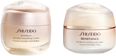 Набор для лица Shiseido Benefiance Smooth Strenghten Set против морщин, крем и крем для глаз, 15 мл + 50 мл