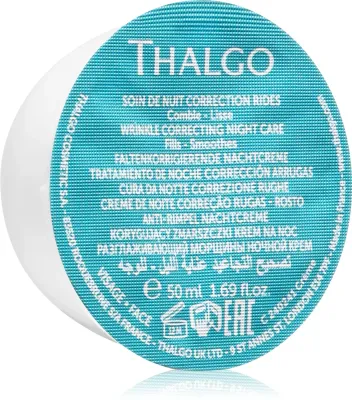 Крем для лица ночной Thalgo Hyalu-Procollagen Wrinkle Correcting Night Care увлажняющий, для лица шеи и декольте, 50 мл