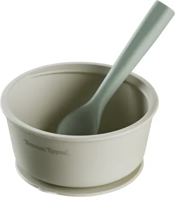 Набор миска и ложка Tommee Tippee EasiStick Silicone Bowl Spoon силиконовые, противоскользящие, 1 шт