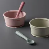 Набор миска и ложка Tommee Tippee EasiStick Silicone Bowl Spoon силиконовые, противоскользящие, 1 шт — фото 5