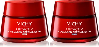 Набор день и ночь для лица Vichy Liftactiv Collagen Specialist 16 с коллагеном, по 50 мл