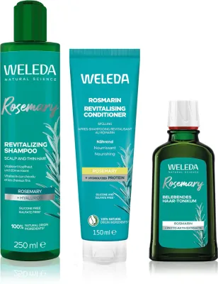 Набор для волос Weleda Rosemary тоник, шампунь, кондиционер, 1 шт