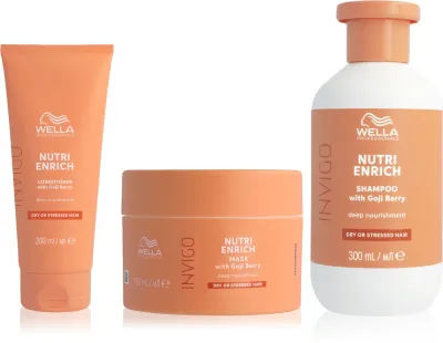 Набор для сухих волос Wella Professionals Invigo Nutri-Enrich шампунь, кондиционер и маска, питательный, 3 шт