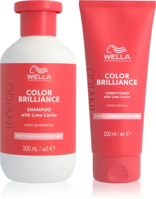 Набор для окрашенных волос Wella Professionals Invigo Color Brilliance шампунь и кондиционер, с витамином E, 2 шт