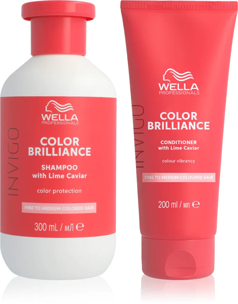 Набор для окрашенных волос Wella Professionals Invigo Color Brilliance шампунь и кондиционер, с витамином E, 2 шт