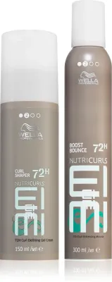 Набор для вьющихся волос Wella Professionals Eimi Nutricurls пенка и крем-гель, для объёма от корней, 2 шт