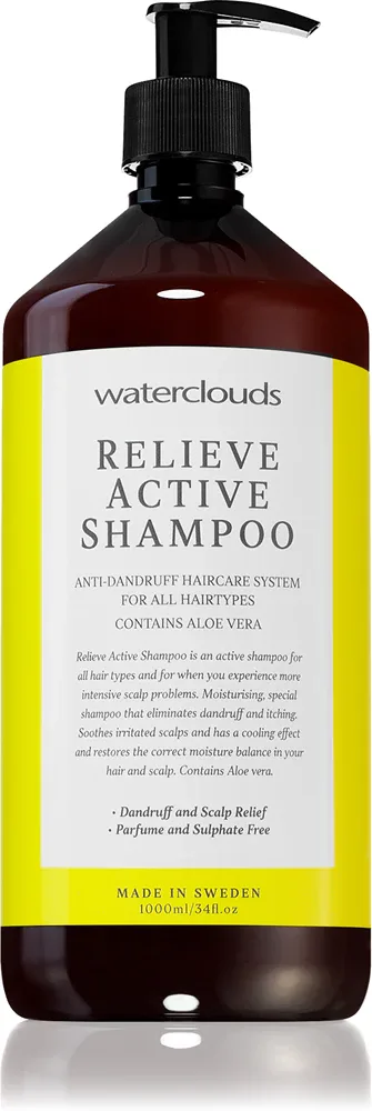 Шампунь Waterclouds Relieve Active Shampoo против перхоти, с охлаждающим эффектом, 1000 ml