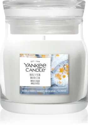 Ароматическая свеча Yankee Candle Silver Birch, аромат хвои