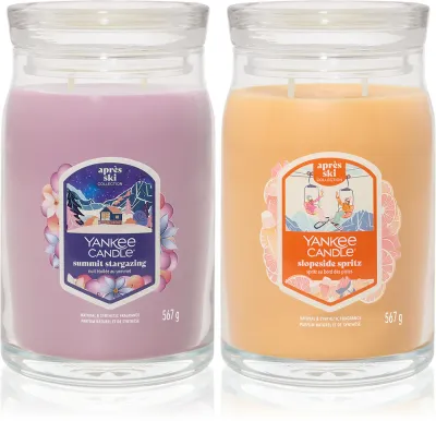 Набор ароматических свечей Yankee Candle Seasonal Duo - Summit Stargazing Slopeside Spritz, две свечи по 567 г