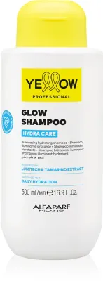 Шампунь для волос Yellow Professional Hydra Care Glow Shampoo увлажняющий, придаёт блеск и объём, 500 мл