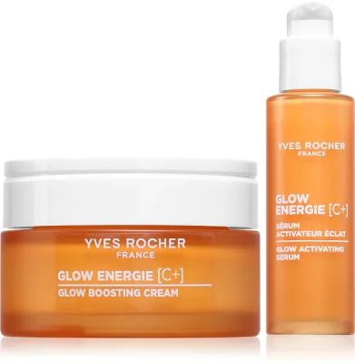 Yves Rocher Glow Energie - Набор для лица Glow Energie осветляющий крем и сыворотка
