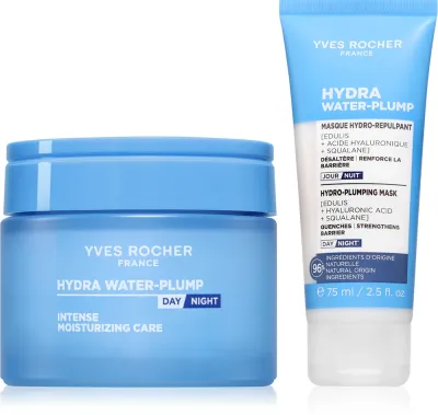 Yves Rocher Hydra Water-Plump - Набор для лица Hydra Water-Plump увлажняющая маска и уход